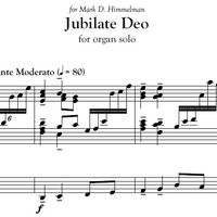 Jubilate Deo - for Organ
