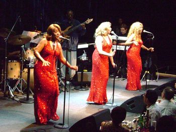 on tour with the Three Degrees
