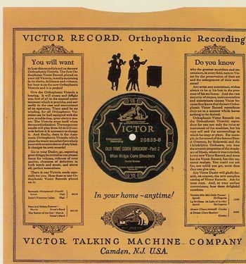 Victor Record Sleeve
