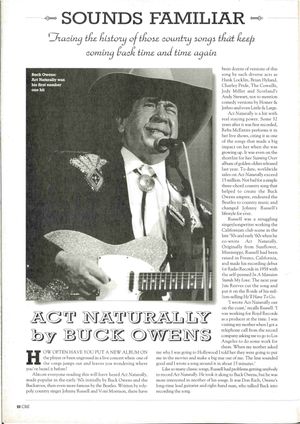 Alan Cackett Buck Owens Sounds Familiar Act Naturally