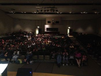 Audience at FDR Highschool, free Concert rained out moved indoors! Hyde Park, NY
