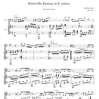 Fortecello Fantasy in C minor, 2nd movement