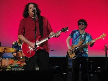 With Gary Backstrom and Road To Utopia at the Regent Theater, Arlington, MA, 2010.
