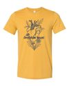 Poly/Cotton Blend Logo T-Shirt Mustard