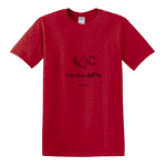 T-shirt - red - with logo