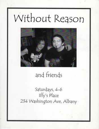 Promo flyer , Without Reason weekly jam, Albany NY
