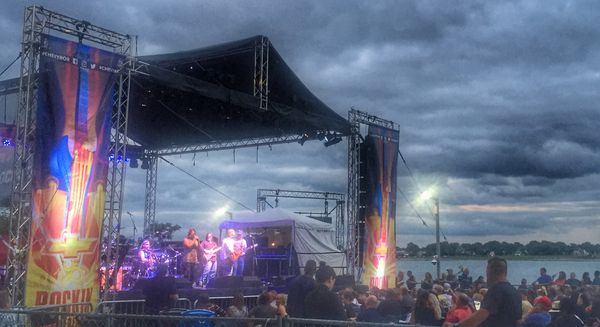 picture of our performance at Rocking on the Riverfront in Detroit!