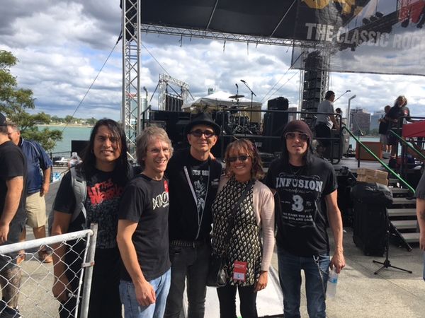 Thanks again to Everclear for being so awesome!!! You guys rock!!!
Great music!!! Love and peace always
Chris and Teri from Wisteria in the pic with Everclear
