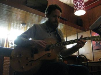 Preserving the sounds of the last century on guitar, with the Drive-By Blues at Liverpool's Ship & Mitre Pub

