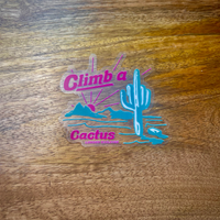 Climb A Cactus sticker
