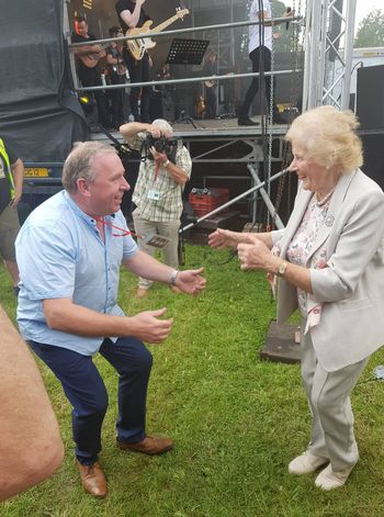 Peter and Anna May McHugh of the National Ploughing Championships in the party spirit at Moynalty.Hugh
