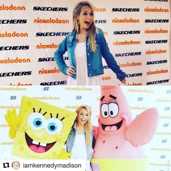 Kennedy Madison, Nickelodeon, Sketchers, Spongebob
