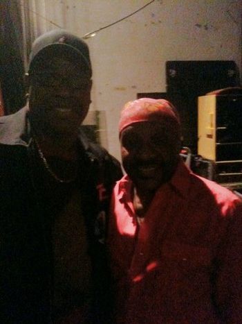 One of my guitar heroes Erine Isley backstage at the Experience Hendrix concert 2010
