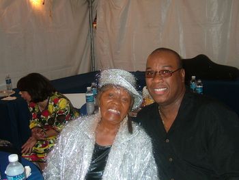 With the Queen Of Blues Koko Taylor in Hollywood Fl.

