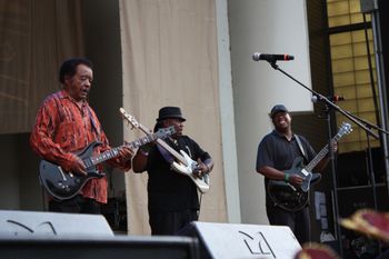With Jimmy Johnson at Chicago Blues Fest 2013
