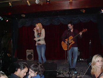 Jessica and I performing at the Viper Room or The Mint, can't remember.
