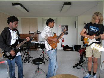 Guitar workshop in Danish School
