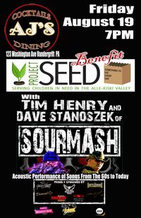Sourmash Acoustic at AJs To Benefit Project Seed