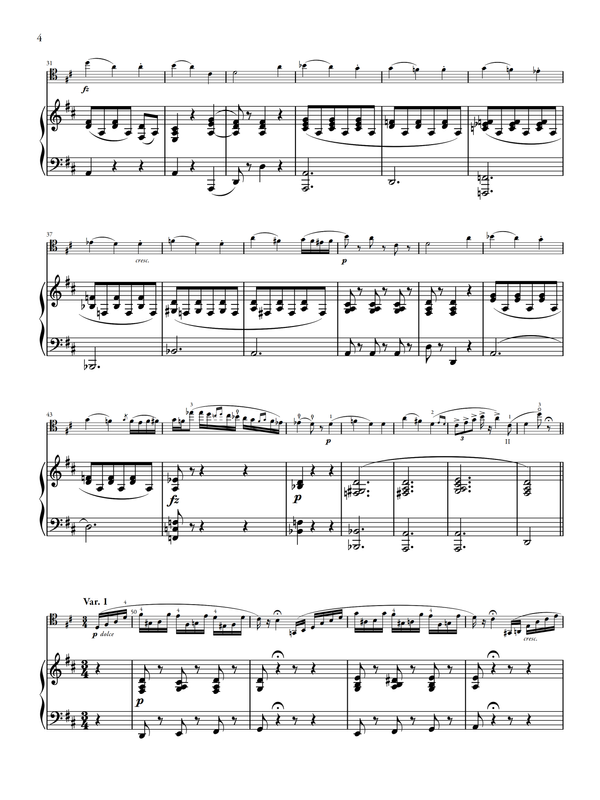 Servais - Fantaisie et Variations brillantes sur la Valse de Schubert intitulée le Désir, Op. 4 (Urtext Edition, Piano Version)