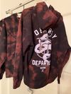 Dark Red Dearly Departed Dyed Pullover Hoodie 