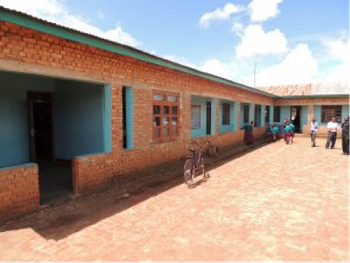 The school is a very bare building with little in the way of resources
