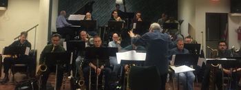 Rehearsing the BMI/New York Jazz Orchestra
