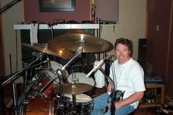 Peter Young, Drummer at Frozen North Music demo session, The Track Shack, Nashville
