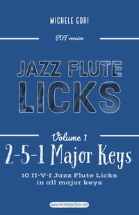10 II-V-I Major Jazz Flute Licks | PDF + mp3