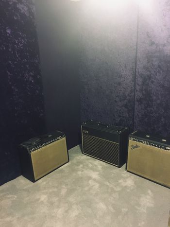 Amps in the Iso Booth
