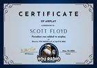 Scott Floyd Signed Certificate