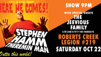Stephen Hamm Theremin Man with special guests The Jeevious Family and Rd Cane