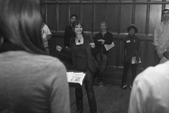 CHORAL WORKSHOP at Columbia University with the Madrigal Chorus of Rockport High School, MA photo: Julie Hau
