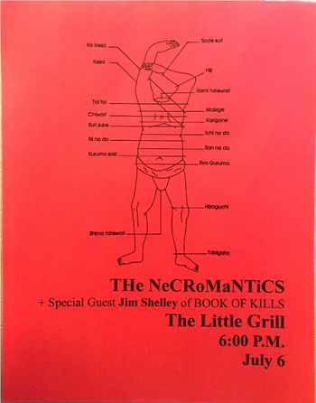 1995 Flier for Necromantics Show with Jim Shelley
