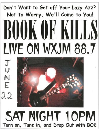 June 2003 WXJM BOK Show Flier

