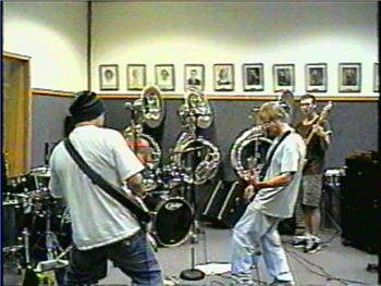 Mike Chiarello, Dusty Bugg, Jim Shelley & Brian Temples, practice (circa 2004)
