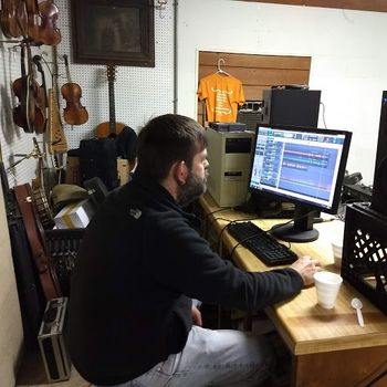 Steve Adjusts a Recording Track

