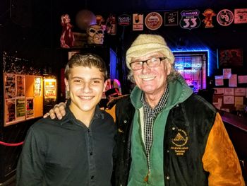 Jake with Rock and Roll Hall of Famer Vini "Mad Dog" Lopez, founding member and former drummer for Bruce Springsteen and the E Street Band.
