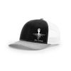 Snap-back Logo Hat (Black/White/Heather Gray)