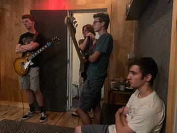 SFJ in the Studio for An Alien Feeling Earjack Records and HiVoltage Studios, Red Bank NJ August 5, 2019
