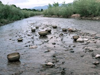 Santa Fe River with bowls
