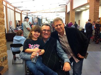 Randy Barron poses with daughter Hannah and MAGMA Vice President Kevin Womble
