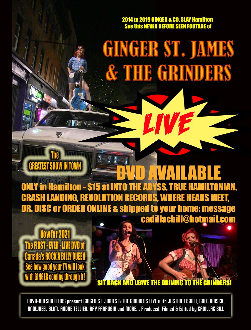 ***EXTRA! EXTRA! -  - First EVER Ginger St. James live DVD***