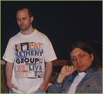 Jeff & David Leonard at East Iris Studios, Nashville (June 2003)
