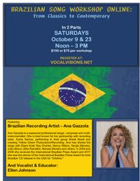 Brazilian Song Workshops Online