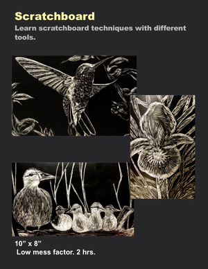 Scratchboard techniques