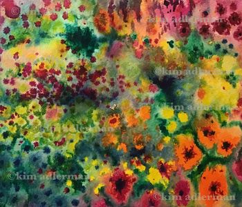 Garden Dream II, Watercolors 8.5 x 7.5 $215
