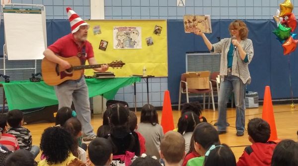 Danny and Kim at Randolphville School in 3/2016