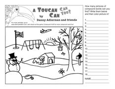 A Toucan Can Compound Word Picture Find