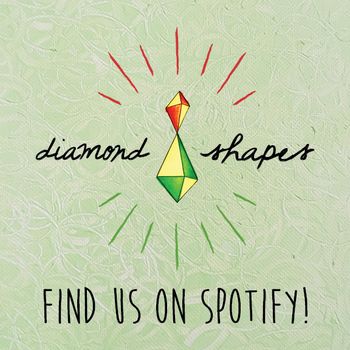 Diamond Shapes vinyl sticker in green (2016)
