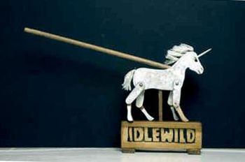 Unicorn Limberjack percussion toy - the children love to take a turn making him gallop.
